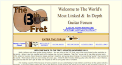 Desktop Screenshot of 13thfret.com